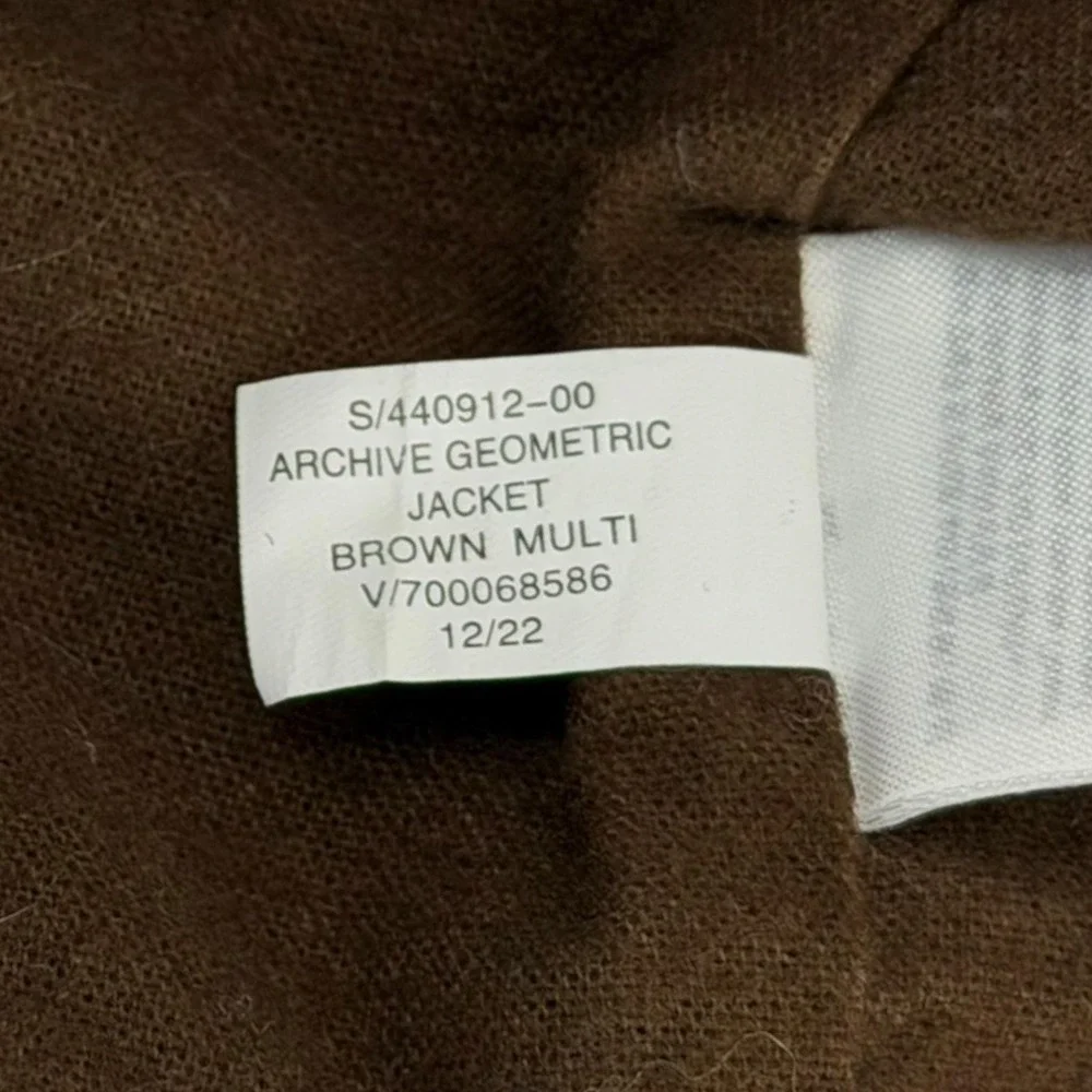 Banana Republic Archive Jacket Mens XS Brown Southwestern Geometric Full Zip